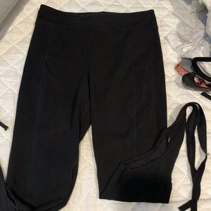 Free people black wrap detail legging